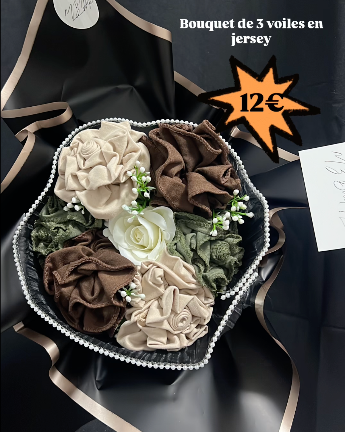 Bouquet de 3 voiles en jersey