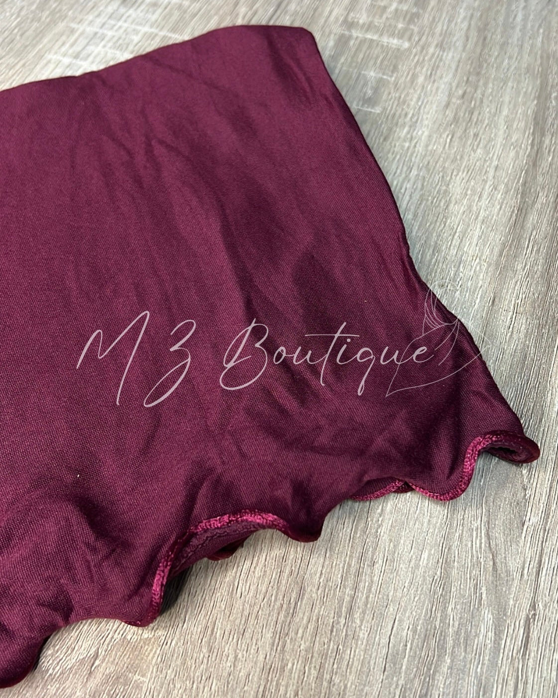 Voile en Jersey frisé - Bordeau