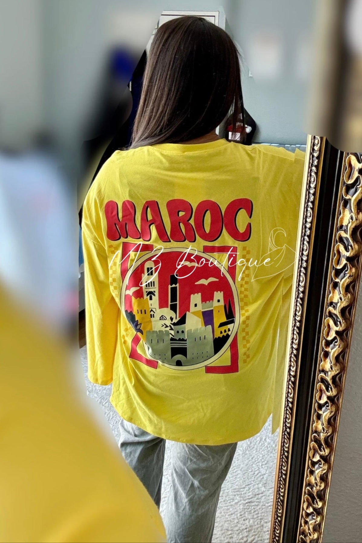 Haut Maroc Manches Longues - Jaune