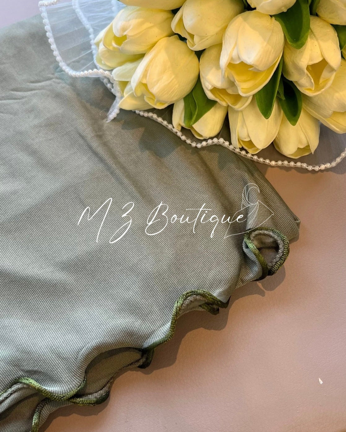 Voile en Jersey Premium Frisé - Kaki