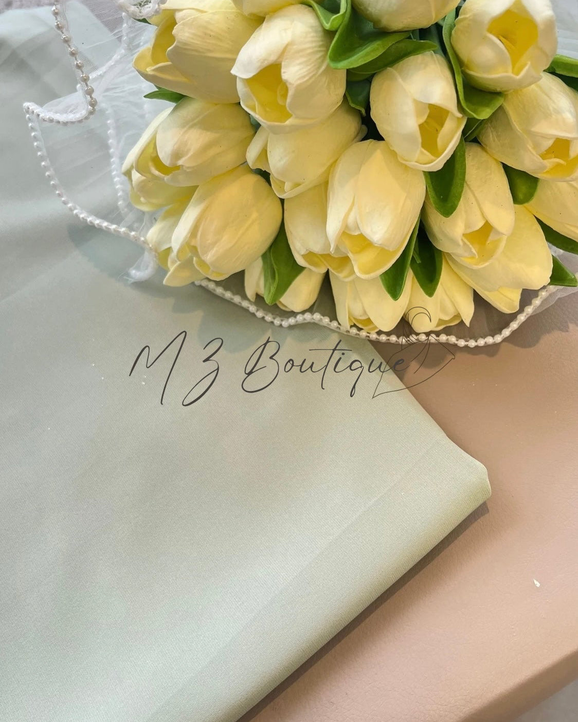 Voile en Soie de Médine - Vert d'eau