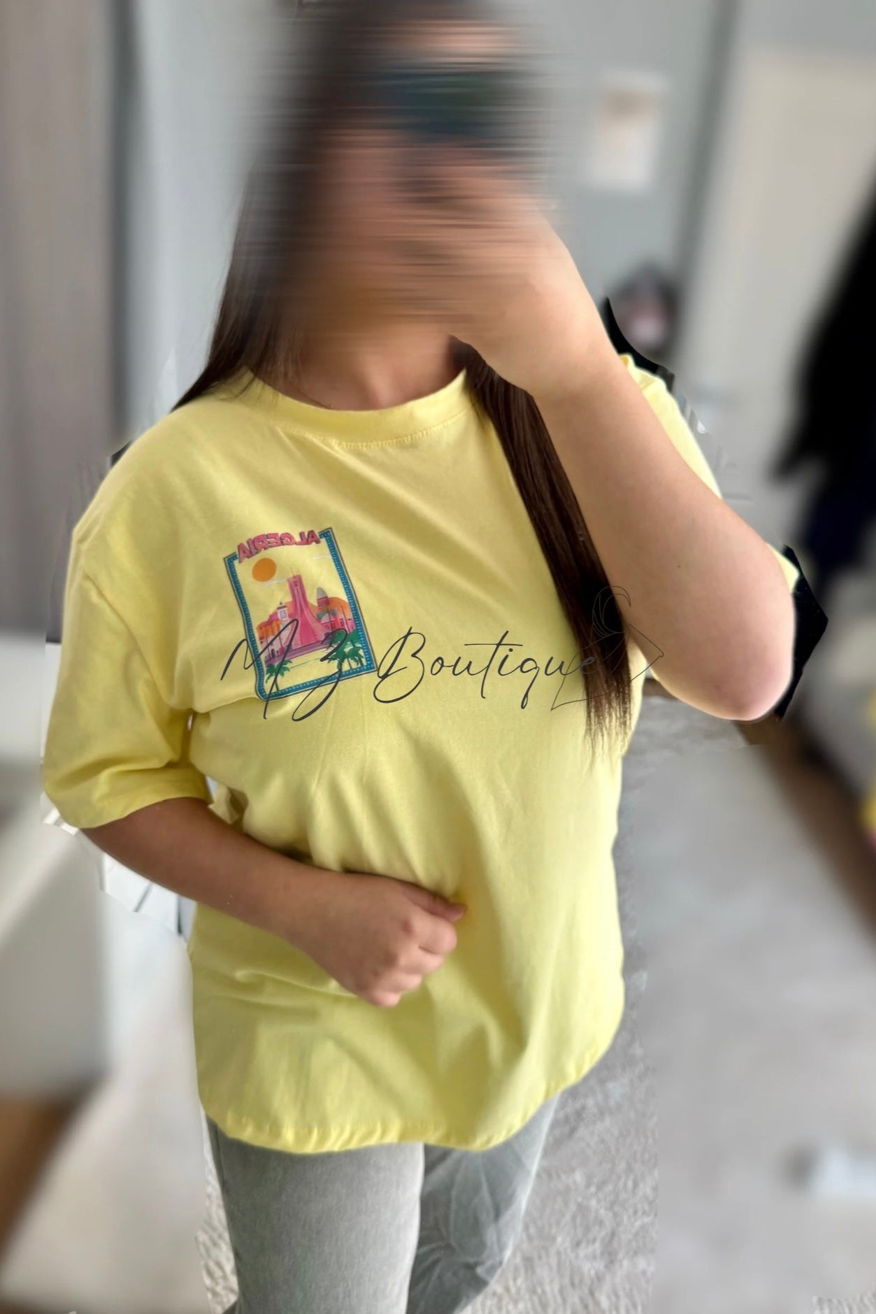 T-shirt Algérie - Jaune