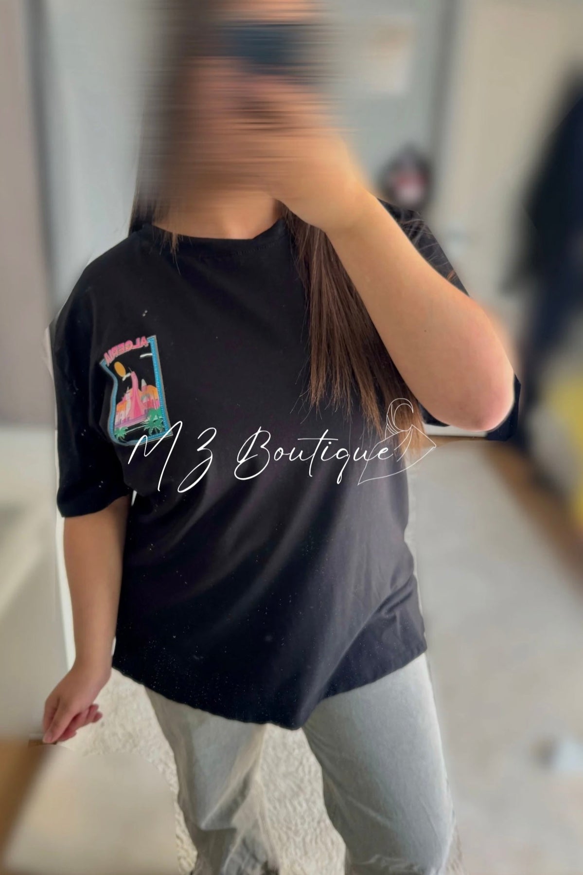 T-shirt Algérie - Noir