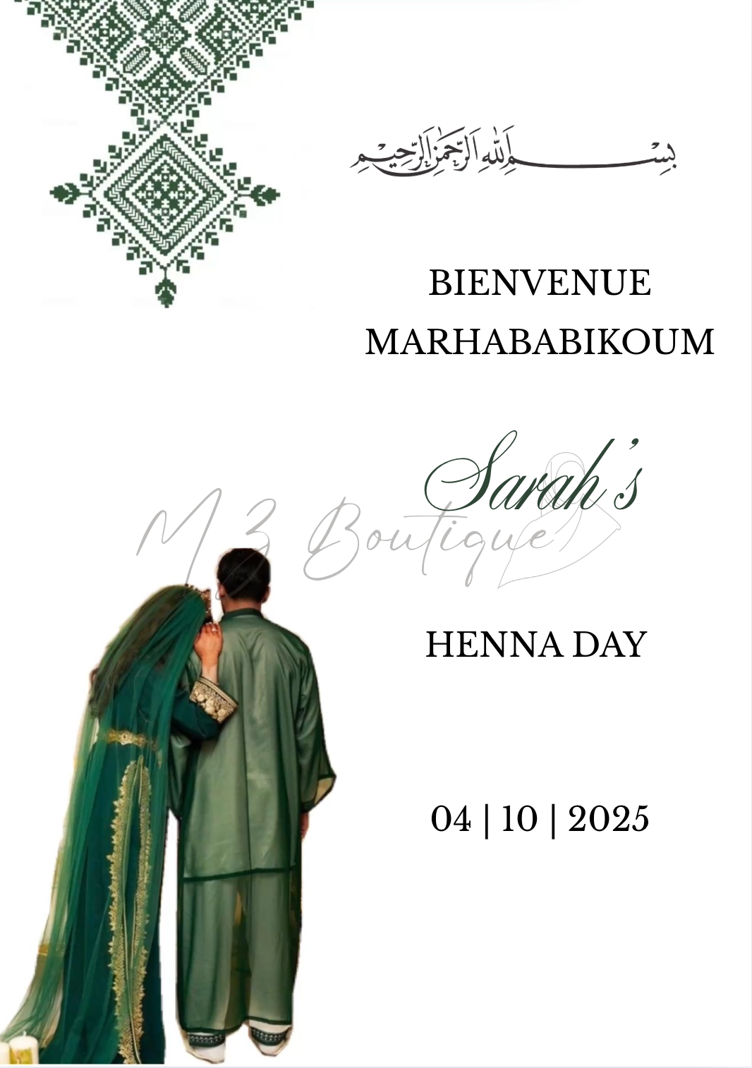 Carte de Henna digital