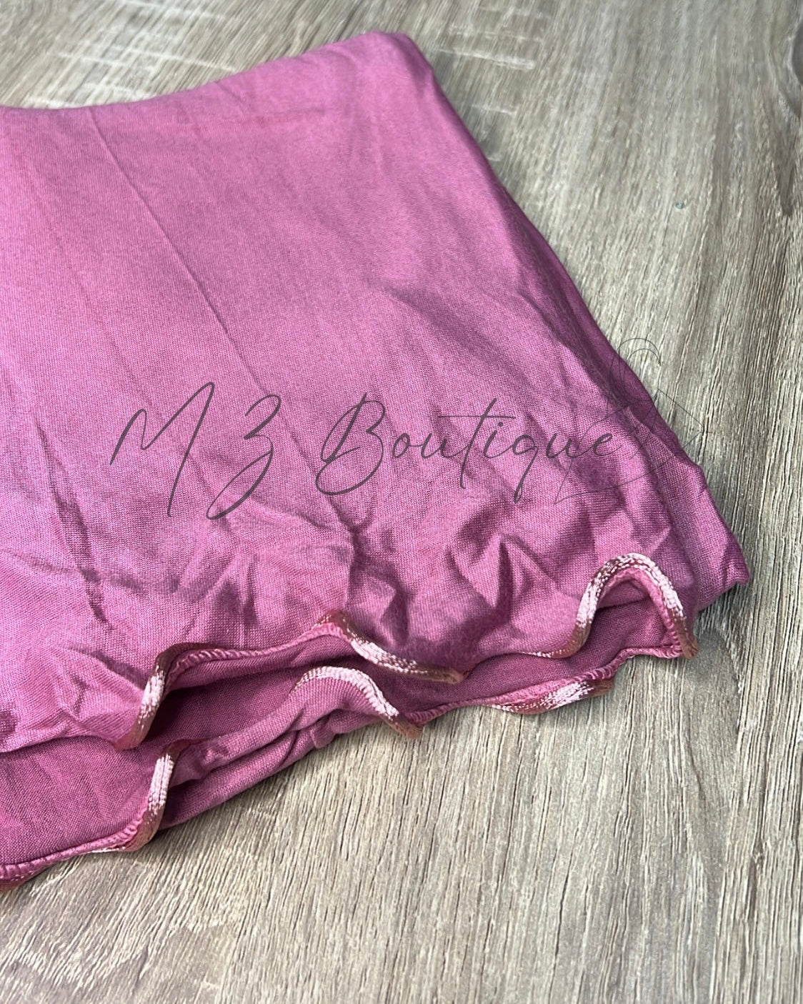 Voile en Jersey frisé - Rose