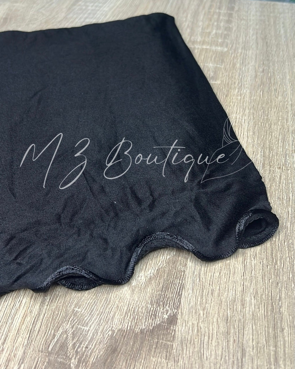 Voile en Jersey frisé - Noir