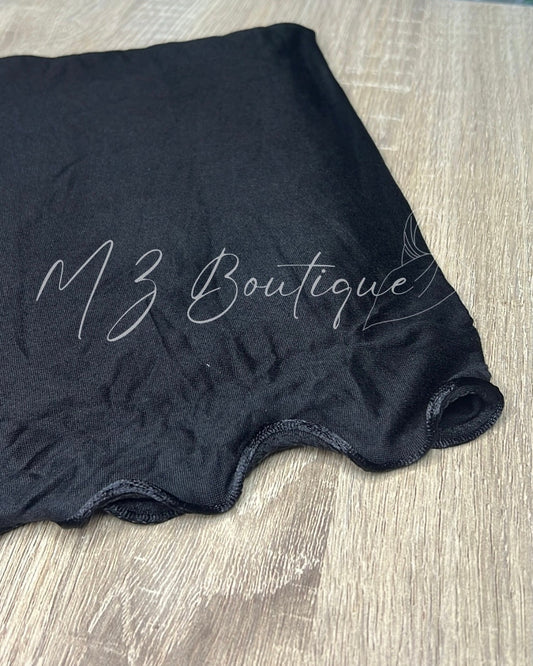 Voile en Jersey frisé - Noir