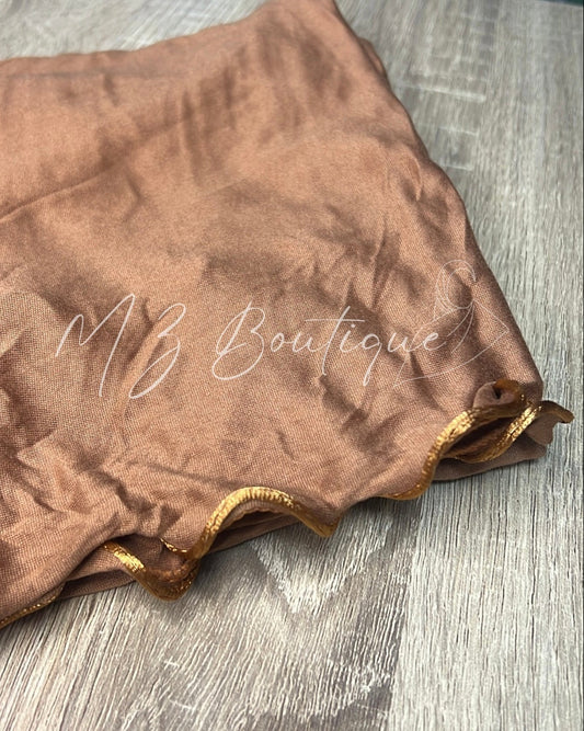 Voile en Jersey frisé - Caramel