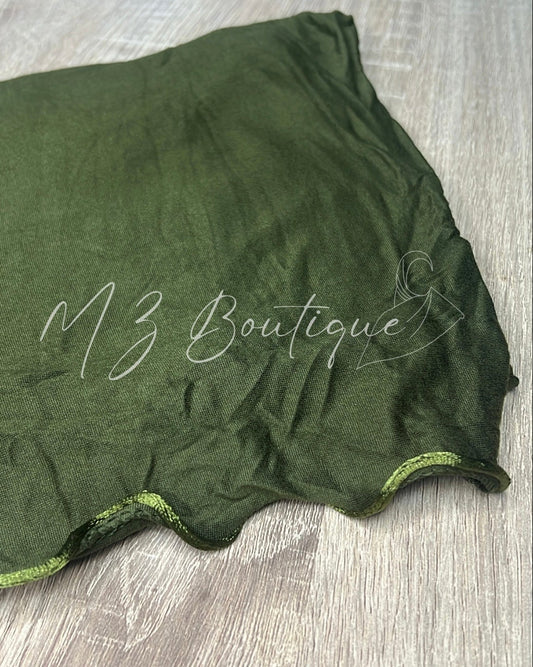 Voile en Jersey frisé - Kaki