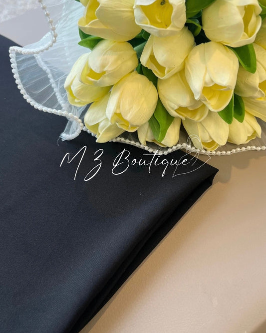 Voile en Soie de Médine - Noir