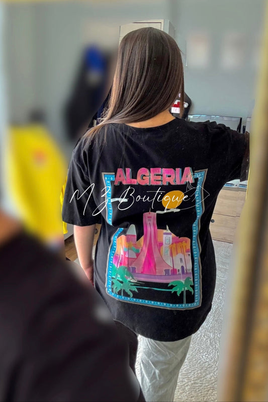 T-shirt Algérie - Noir