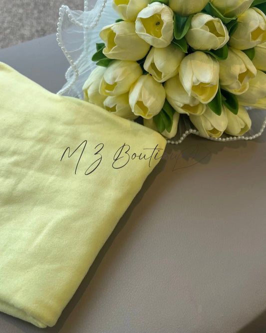 Voile en Jersey - Jaune