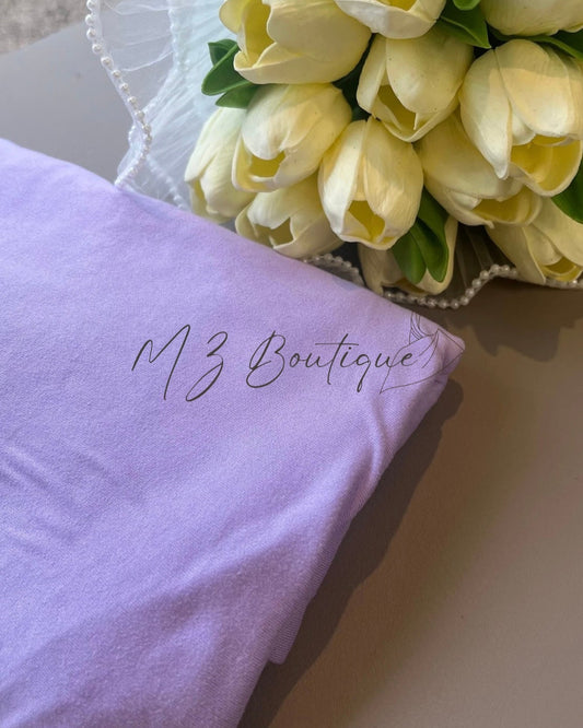 Voile en Jersey - Violet Pastel