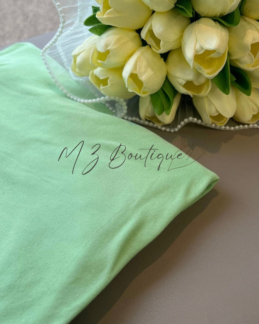 Voile en Jersey - Vert Pastel
