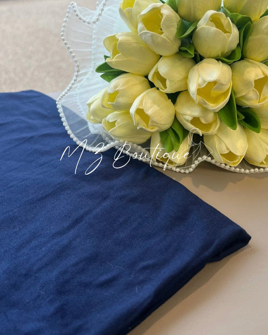 Voile en Jersey - Bleu nuit