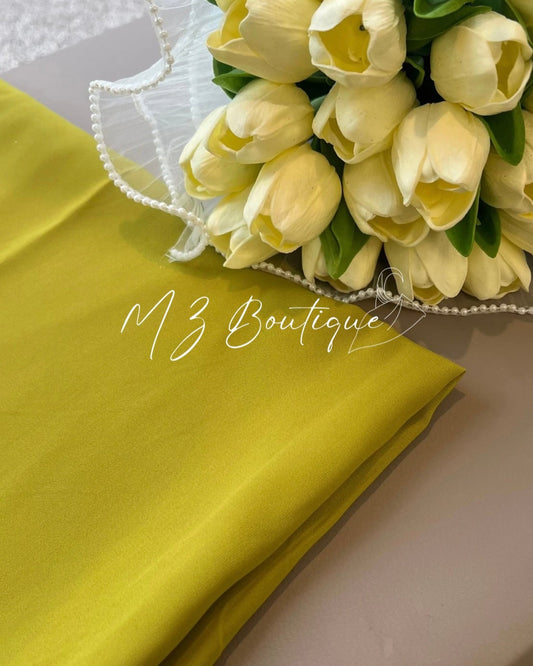 Voile en Soie de Médine - Vert Pistache