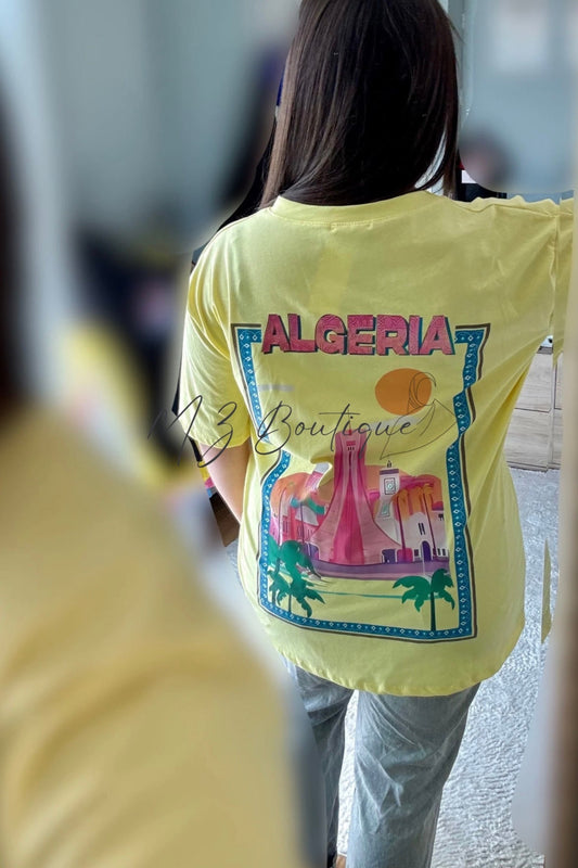 T-shirt Algérie - Jaune